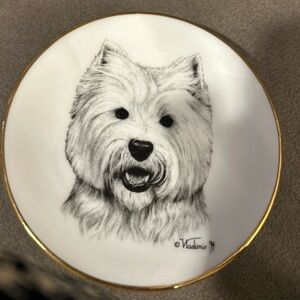 Rosalinde 4” plate Westie Hg55